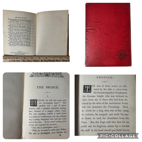 A Modern Tannhauser & The Bridge Hon. Mrs. Arthur Lyttelton Hardcover Book 1893 - Picture 5 of 16